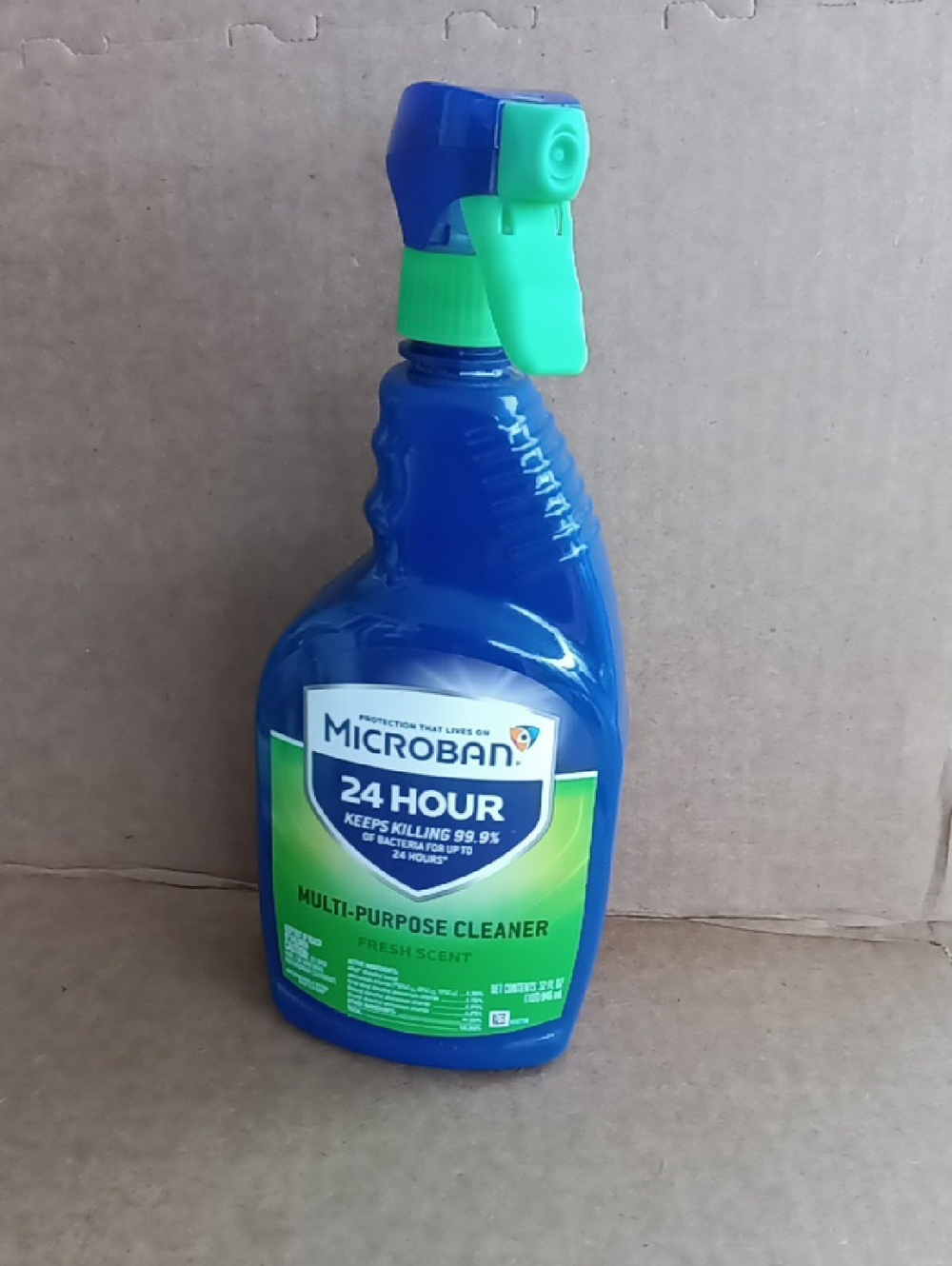 Microban 24 Hour Multi-Purpose Cleaner - Blue and Green Bottle